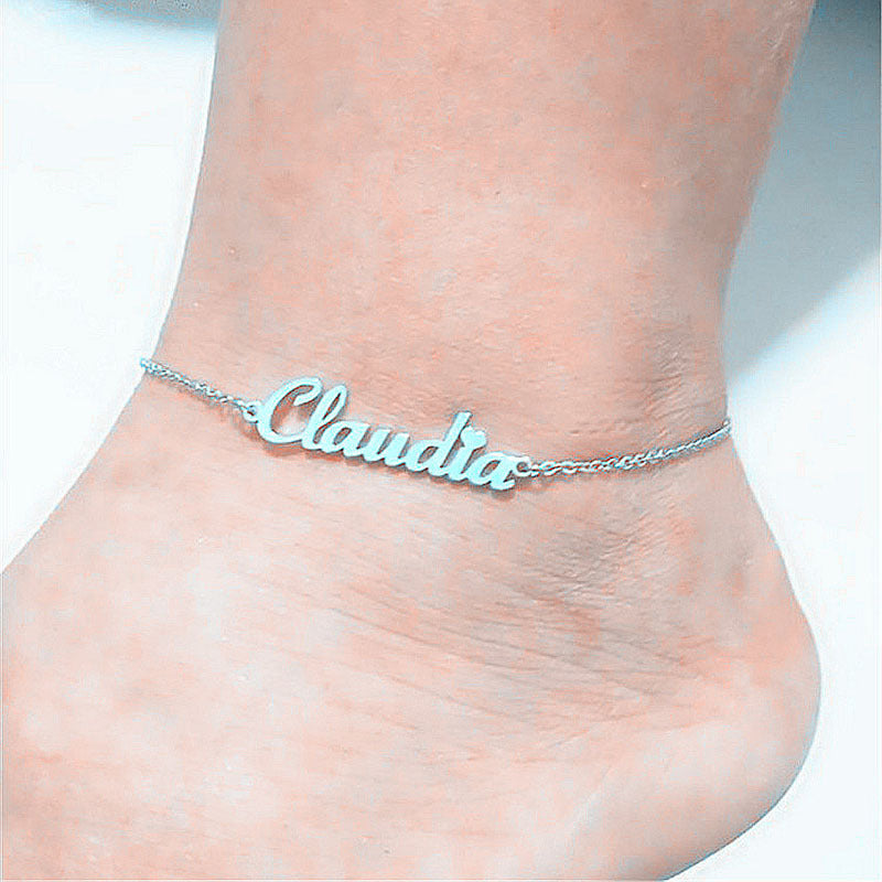 Custom Name anklet