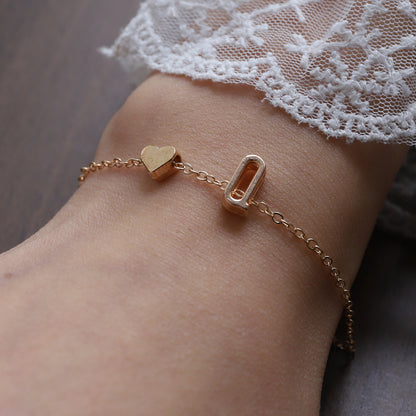 Custom initial bracelet