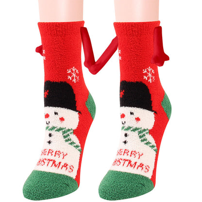 magnetic hand Christmas socks