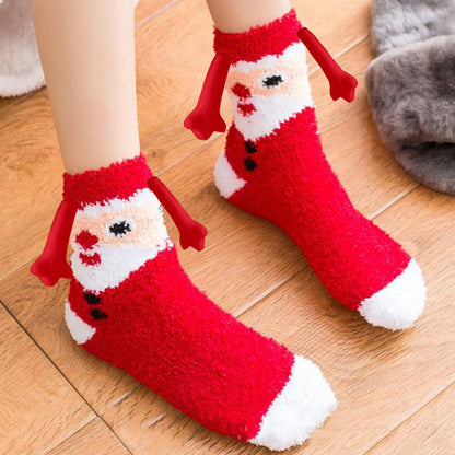 magnetic hand Christmas socks