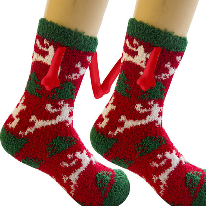 magnetic hand Christmas socks