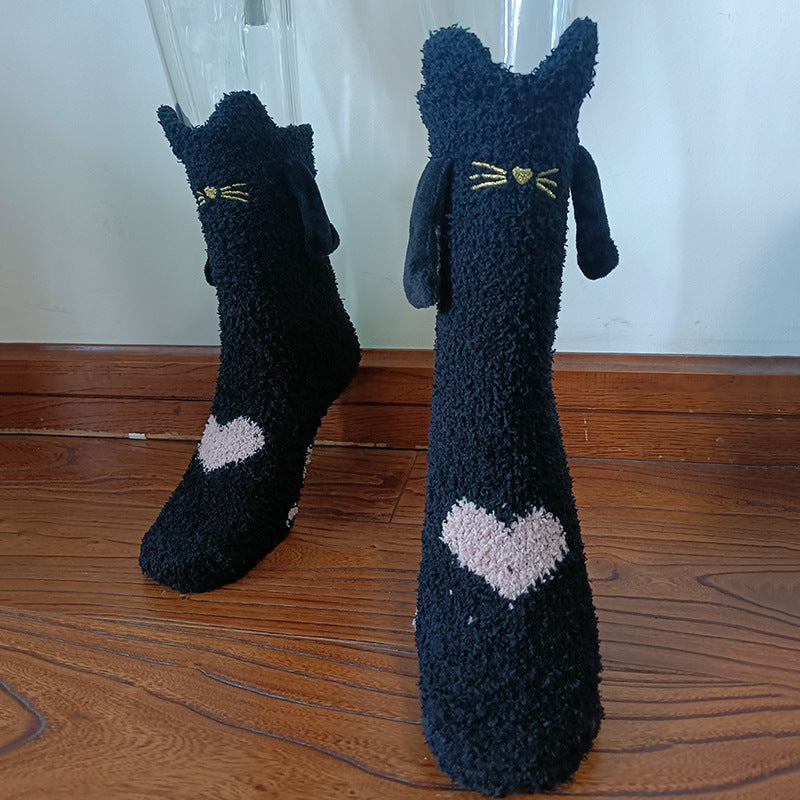 magnetic hand Christmas socks